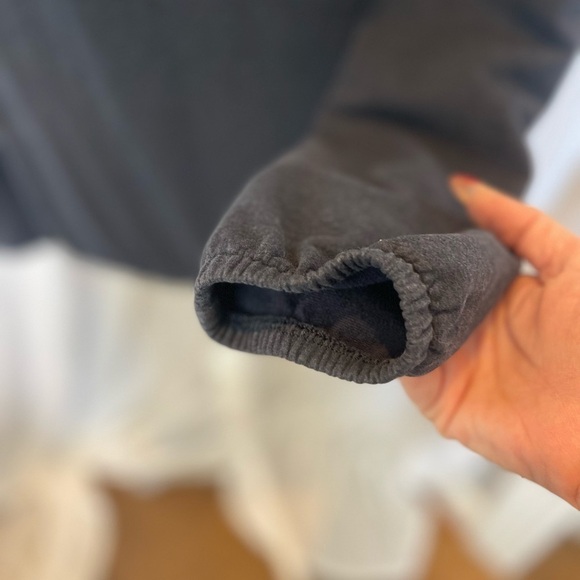 Lululemon After All Pullover Sweatshirt Navy Blue Size 6 - Picture 7 of 12